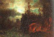 Albert Bierstadt The Trappers Camp Sweden oil painting reproduction